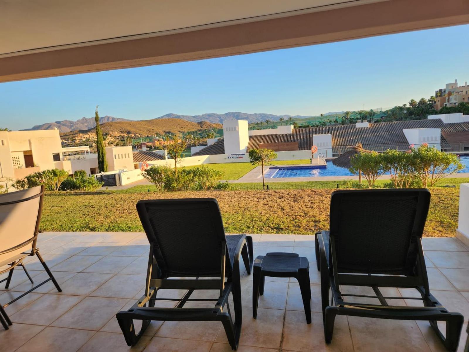 Bajo Con Vistas A La Piscina En Valle Del Este Golf Vera Zewnętrze zdjęcie